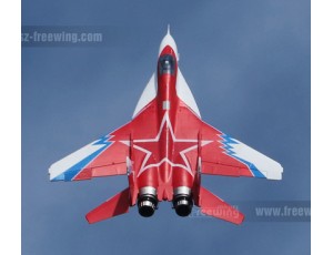 Freewing MiG-29 Red Star Twin 80mm 12 Blade EDF Jet Thrust Vector PNP Version 